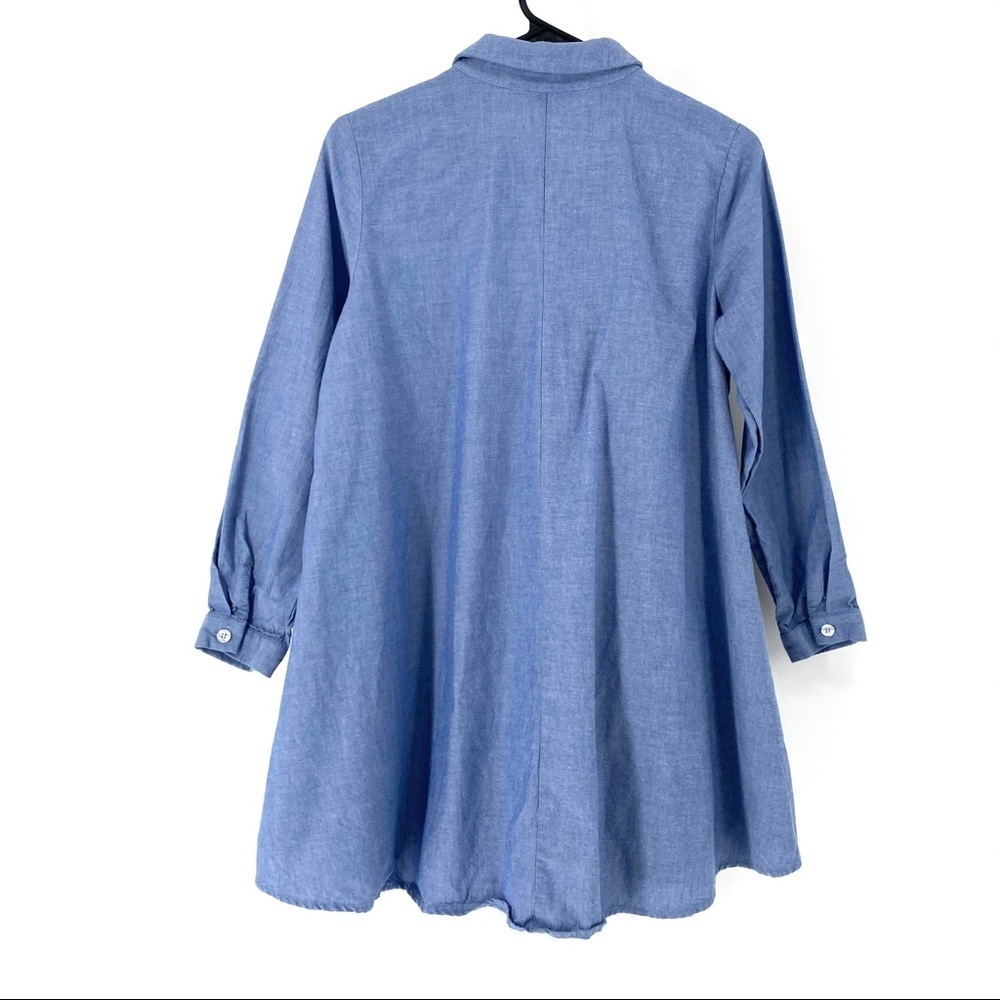 Sbj Austin Women's Chambray Flare Hemline Top - 1 View 4